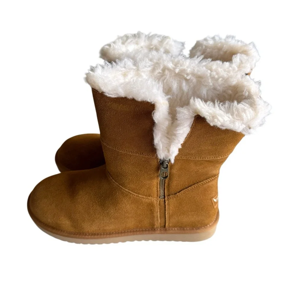 Koolaburra by UGG Women's Aribel‎ Size 11 Short Chestnut Winter Boots 1115156